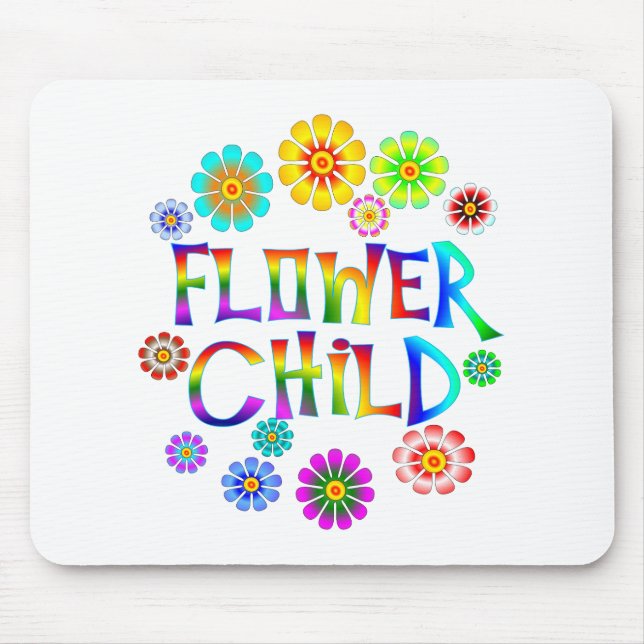 FLOWER CHILD MOUSE PAD (Front)