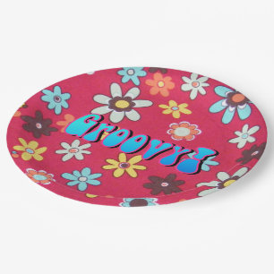 Flower Child Paper Plates