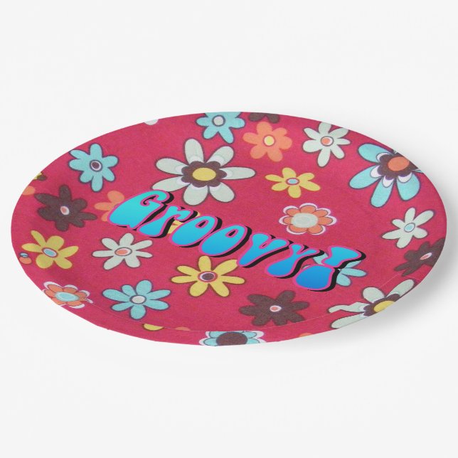 Flower Child Paper Plates (Angled)