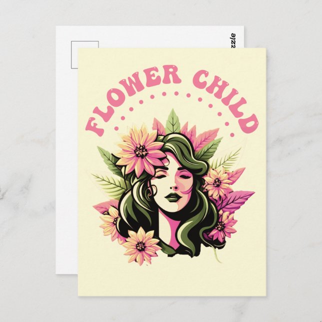 Flower Child Postcard (Front/Back)