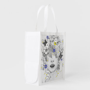 Flower Child Reusable Grocery Bag
