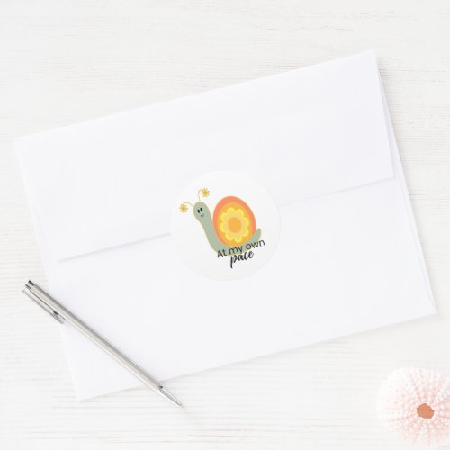 Flower Child Snail Laptop Decal Sticker
