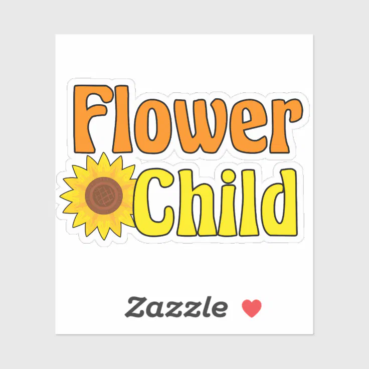 Flower Child Sticker Zazzle