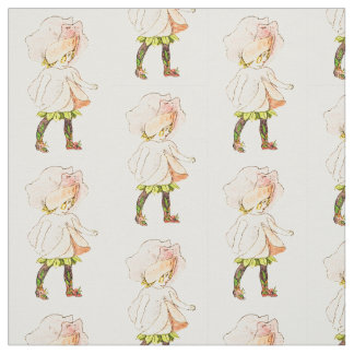 FLOWER CHILD -SWEET PEA FLORAL FAIRY PATTERN FABRIC