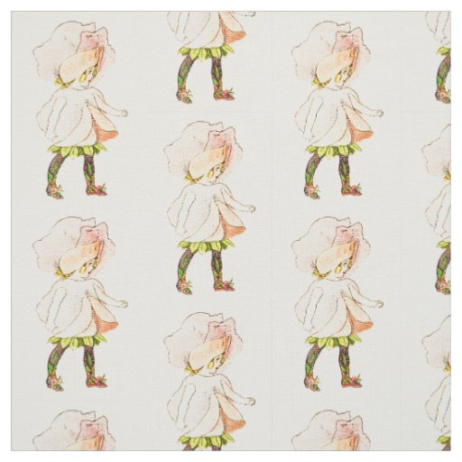 FLOWER CHILD -SWEET PEA FLORAL FAIRY PATTERN FABRIC