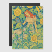 Flower Child Woman in Sunflower Garden (Front/Back)