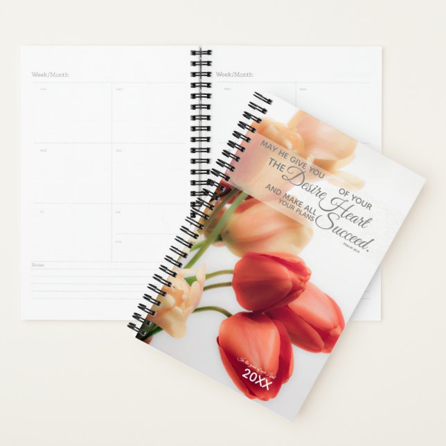 Flower Christian Planner for Women - Psalm 20 (Display)