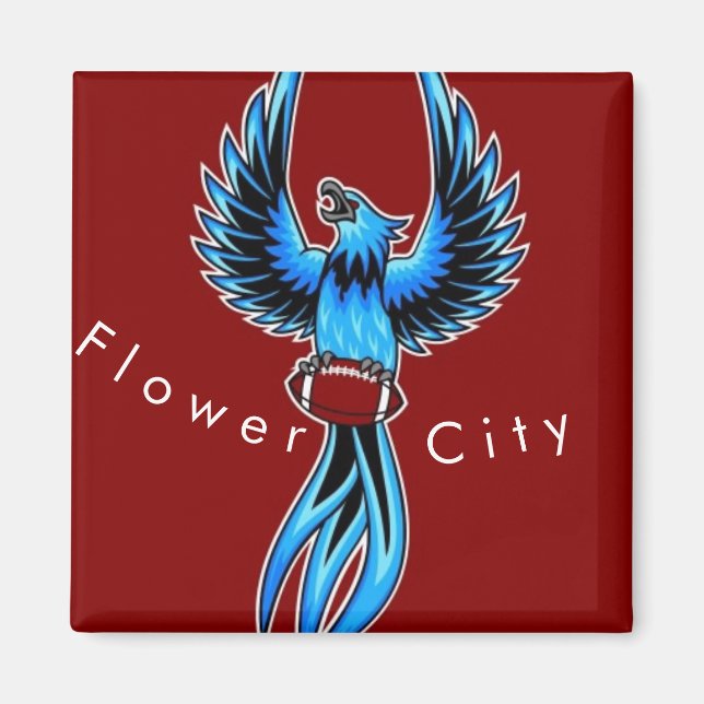 Flower City Phoenix Magnet (Front)