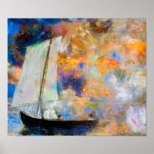 Flower Clouds, Redon Poster