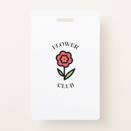 Flower club Gardening garden farming farm Badge