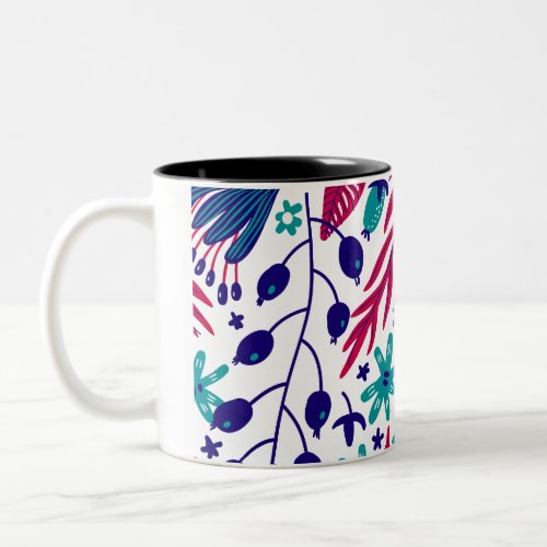 Flower coffee Two_Tone coffee mug