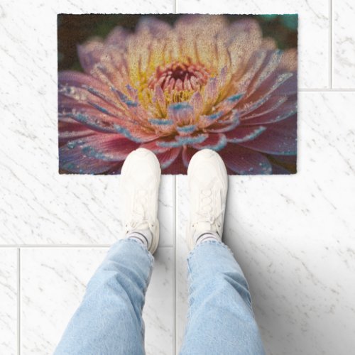 Flower Coir Doormat: Beautiful Floral Welcome Mat 