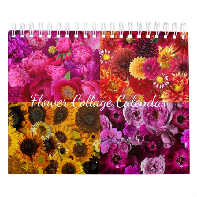 Flower Collage  Calendar (Cover)