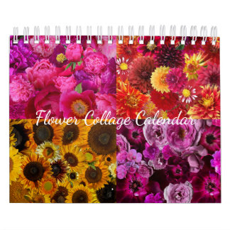Flower Collage Calendar
