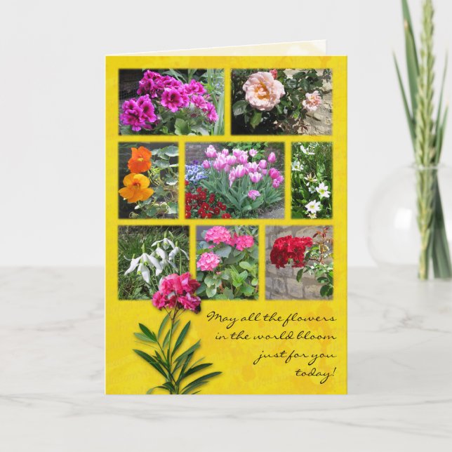 Flower Collage Card (Front)