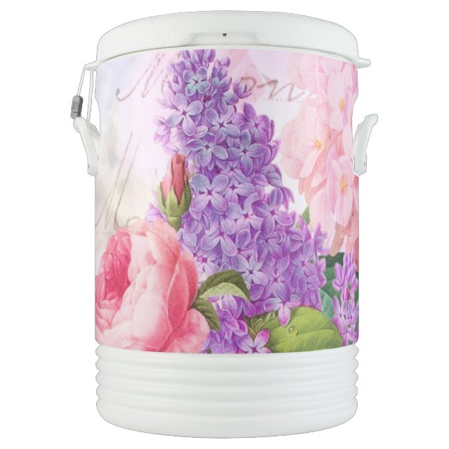 Flower Collage Igloo Cooler (Back)