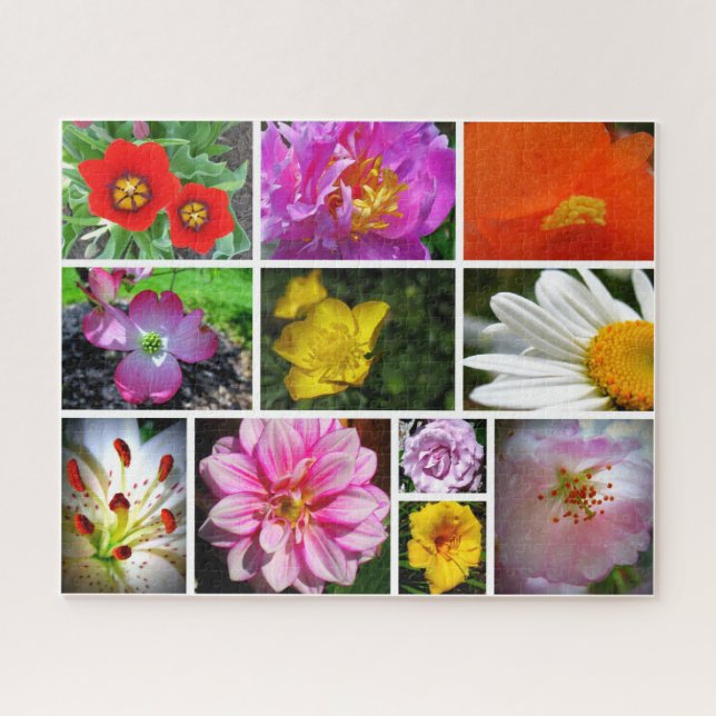 Flower Collage Jigsaw Puzzle (Horizontal)