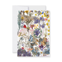 Flower Collage Thank You Card (white)