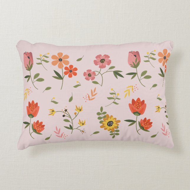 flower collection  accent pillow (Front)