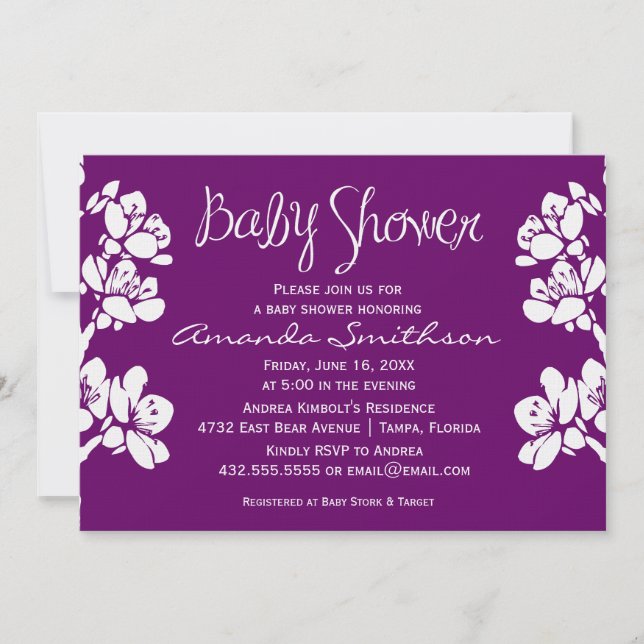 Flower Collection | Baby Shower | Invitation (Front)