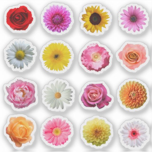 Flower Collection Envelope Seal Stickers