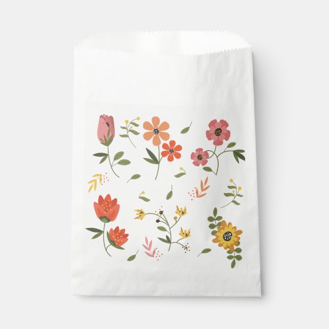 flower collection  favor bag (Front)