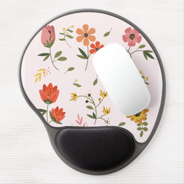 flower collection  gel mouse pad (Left Side)