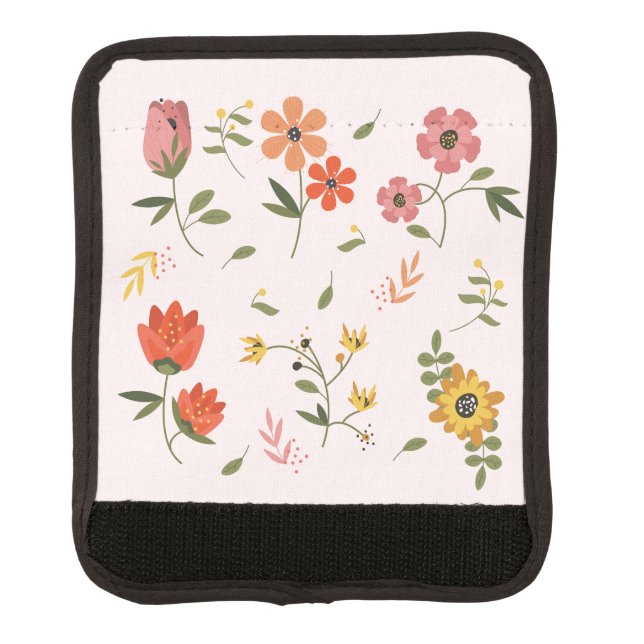 flower collection luggage handle wrap (Front)