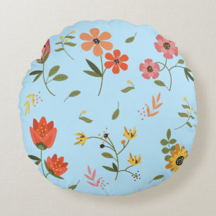 flower collection  round pillow