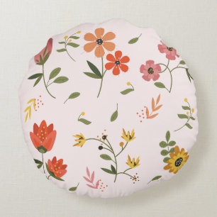 flower collection  round pillow