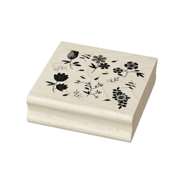 flower collection rubber stamp (Stamp)