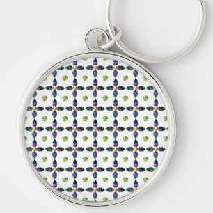 Flower Color Art Illustration Keychain