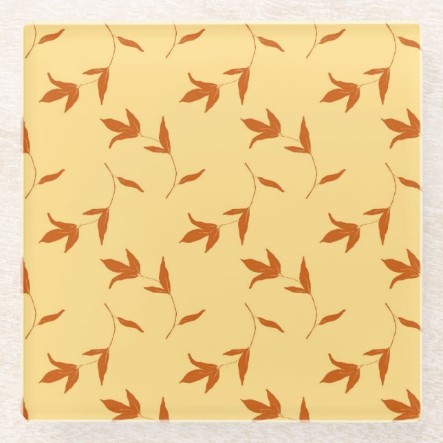 Flower Coloring Page Glass Coaster (Front)