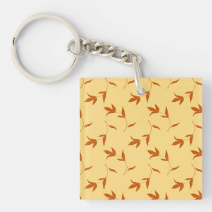 Flower Coloring Page Keychain