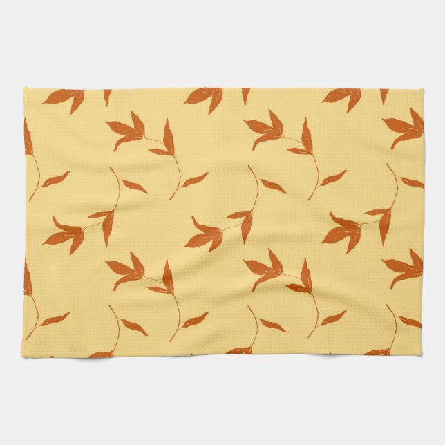 Flower Coloring Page Kitchen Towel (Horizontal)