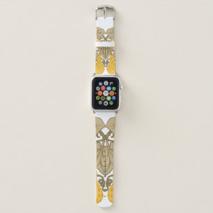 Flower composition. Elements in art nouveau style, Apple Watch Band