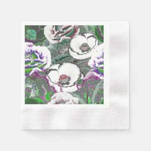Flower composition. napkins