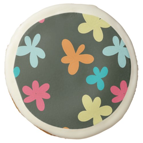 flower composition sugar cookie