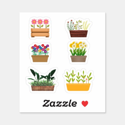 Flower Container Stickers