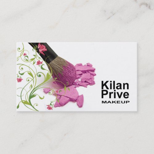 "Flower Cosmetics" - Makeup Artist, Cosmetologist Business Card Template