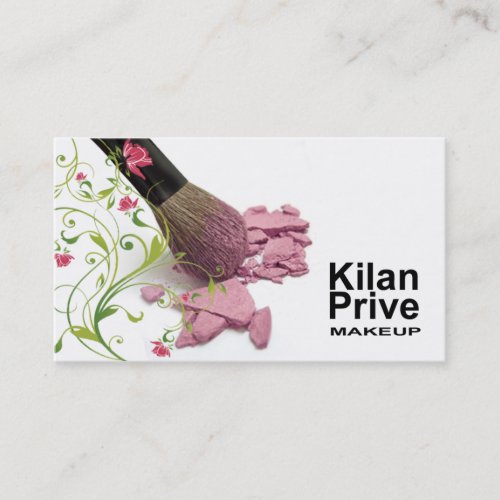 "Flower Cosmetics" - Makeup Artist, Cosmetologist Business Card Template