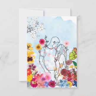 Flower Couple Card