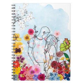 Flower Couple Notebook