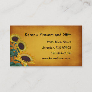 Flower Craft Gift Shop Business Card