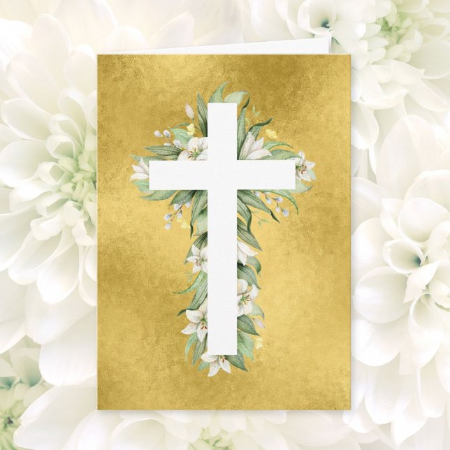 Flower Cross Faith Card (Creator Uploaded)