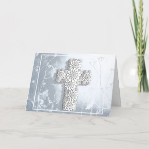 Flower Cross Holiday Card