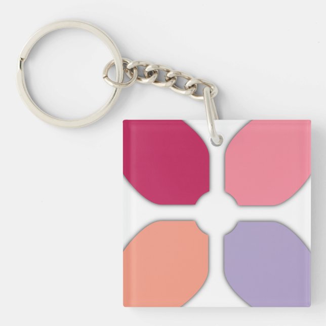 Flower Cross Keychain (Front)