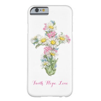 Flower Cross Phone Case by cciart at Zazzle