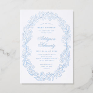Flower Crown Baby Shower Invitation