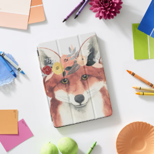 Flower Crown Forester Fox iPad Pro Cover